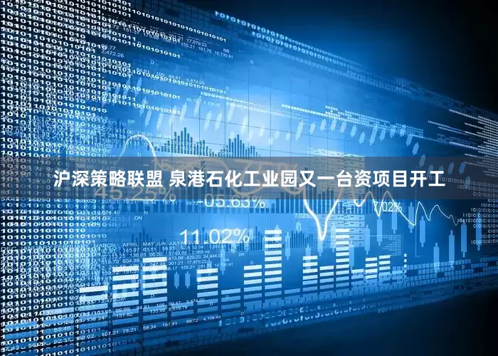 沪深策略联盟 泉港石化工业园又一台资项目开工
